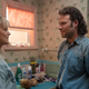 Taylor Schilling and Seth Rogen in Pam & Tommy